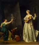 Gerard Marguerite Artist Painting a Portrait of a Musician  - Hermitage